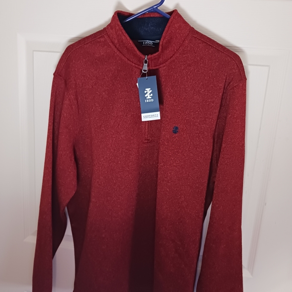Burnt Orange Zip Pull-Over Turtleneck